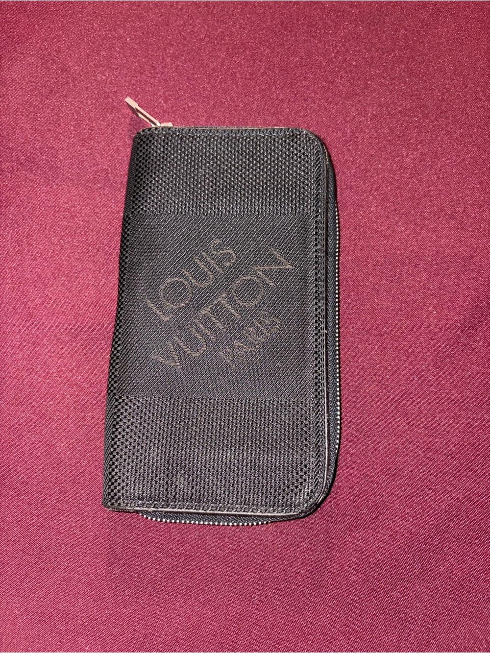 Louis Vuitton Damier Geant Portefeuille Long Zipper black Wallet Organizer